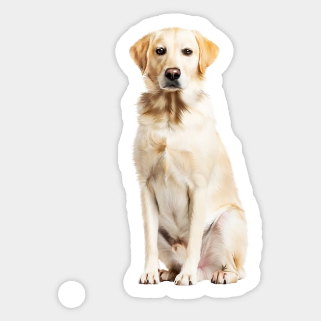 Labrador Retriever Dog, Lab Dog Lover Sticker by logiamerch
